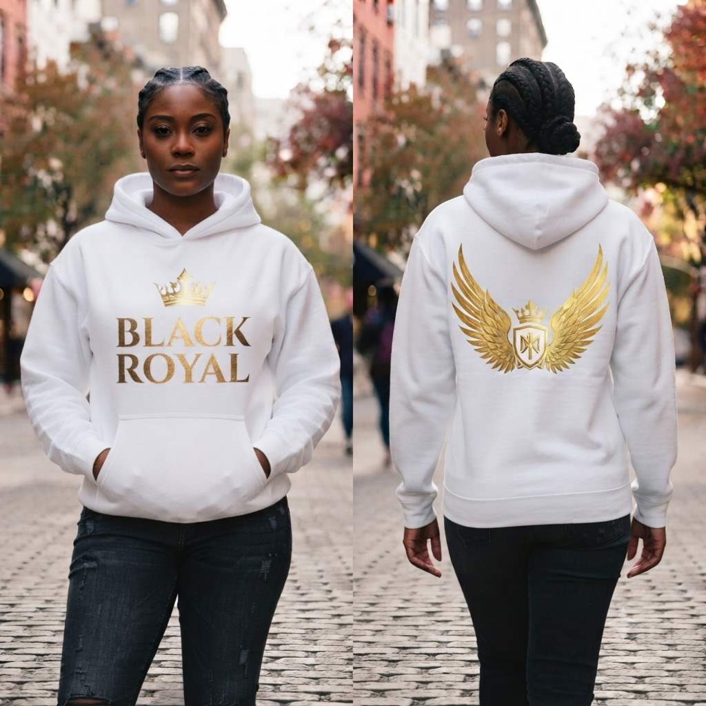 Three-Panel Fleece Hoodie